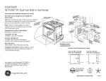 GE Profile P2S975DEPBB User's Manual