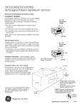 GE Monogram ZSC1201NSS User's Manual