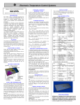 GE Electronic Temperature Control Systems -VCPL User's Manual