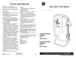 GE Easy Touch 681131066136 User's Manual