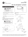 GE DCF & DCD Installation Guide