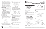 GE DCF & DCD Installation Guide