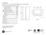 GE CSHS5UGX User's Manual