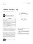 GE Contemporary Twin Support Installation Guide