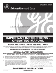 GE BF120 User's Manual