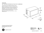 GE ASQ12DL User's Manual