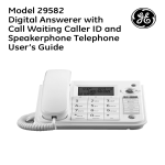 GE 23598 User's Manual