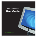 Gateway VX750 User's Manual