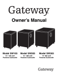Gateway SW203 User's Manual