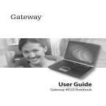Gateway M520 User's Manual