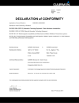 Garmin zumo 210 Declaration of Conformity