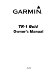 Garmin TR-1 User's Manual