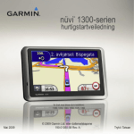 Garmin NVI 1300 User's Manual