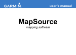Garmin MapSource User's Guide