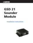Garmin GSD 21 User's Manual
