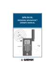 Garmin GPS 95 XL User's Manual