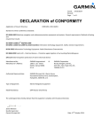 Garmin GHP Reactor Hydraulic Corepack with SmartPump Declaration of Conformity