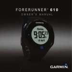 Garmin Forerunner 610 Owner's Manual