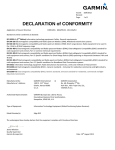 Garmin Edge 810 Declaration of Conformity