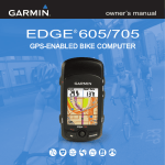 Garmin Edge 605 User's Manual