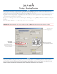 Garmin echo 150 Flush Mount Template