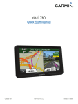 Garmin dezl 770LMT Quick Start Manual