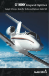 Garmin CitationJet Model 525 Cockpit Reference Guide