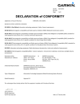 Garmin Approach S2 Declaration of Conformity