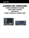 Garmin Appliance Data Sample Training Syllabus and Flight Lessons