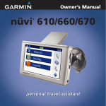 Garmin 670 User's Manual