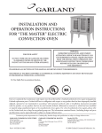 Garland Convection Microwave Oven User's Manual