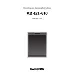 Gaggenau VR 421-610 User's Manual