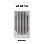 Gaggenau VR 230-612 User's Manual