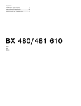 Gaggenau Oven BX 480 610 User's Manual