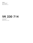 Gaggenau IN-COUNTER STEAMER VK 230 714 User's Manual