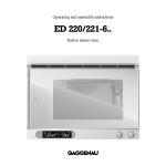 Gaggenau ED 220/221-6 User's Manual