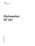 Gaggenau Dishwasher DF 241 User's Manual
