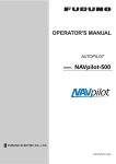 Furuno NAVPILOT 500 User's Manual