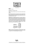 Fundex Games Timber Tumble User's Manual