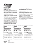 Fundex Games Sting User's Manual