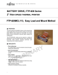 Fujitsu FTP-628MCL113 User's Manual
