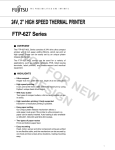 Fujitsu FTP-627 Series User's Manual