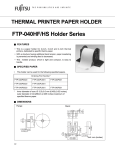 Fujitsu FTP-040HS User's Manual