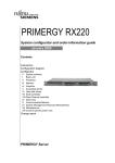 Fujitsu Siemens Computers Primergy RX220 User's Manual