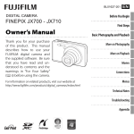 Fujifilm FINEPIX JX710 User's Manual