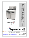 Frymaster PRO H55 User's Manual