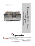 Frymaster HD1814 User's Manual
