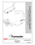 Frymaster FWH-2 User's Manual