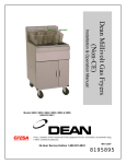 Frymaster Dean SM35 User's Manual