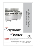 Frymaster Dean DF20000001 User's Manual